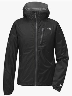 Outdoor Research Helium II Rain Jacket in Black, Women’s size Small
